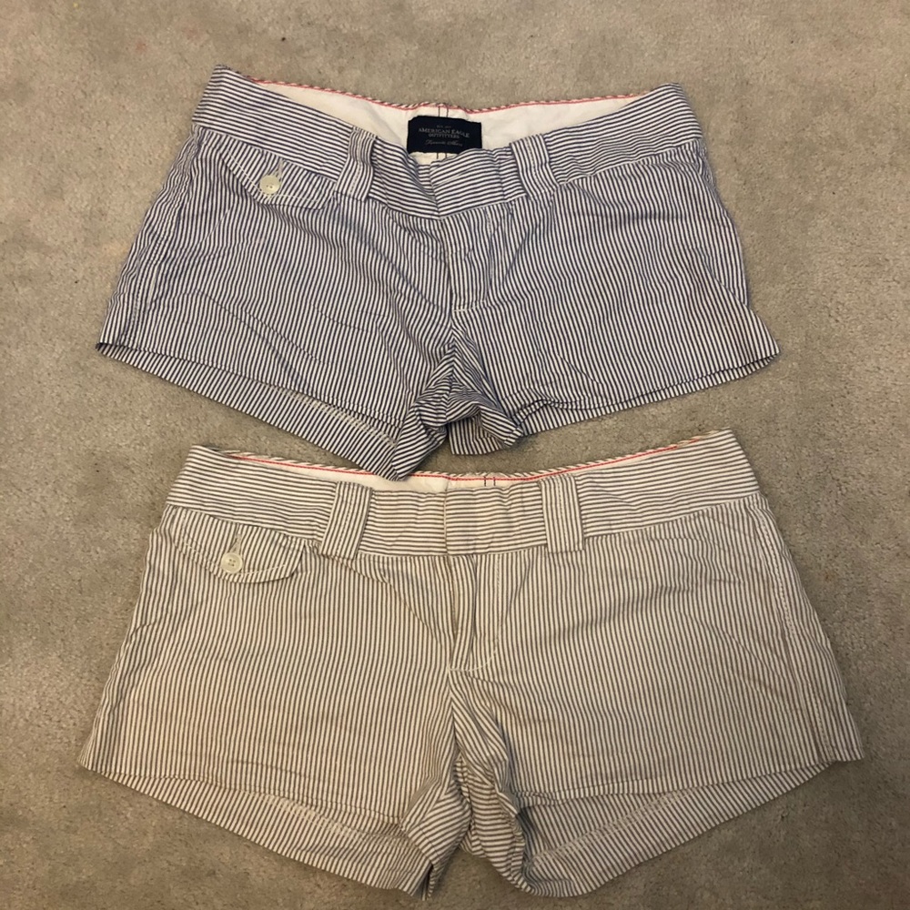 2 pairs of cotton shorts. Size 0